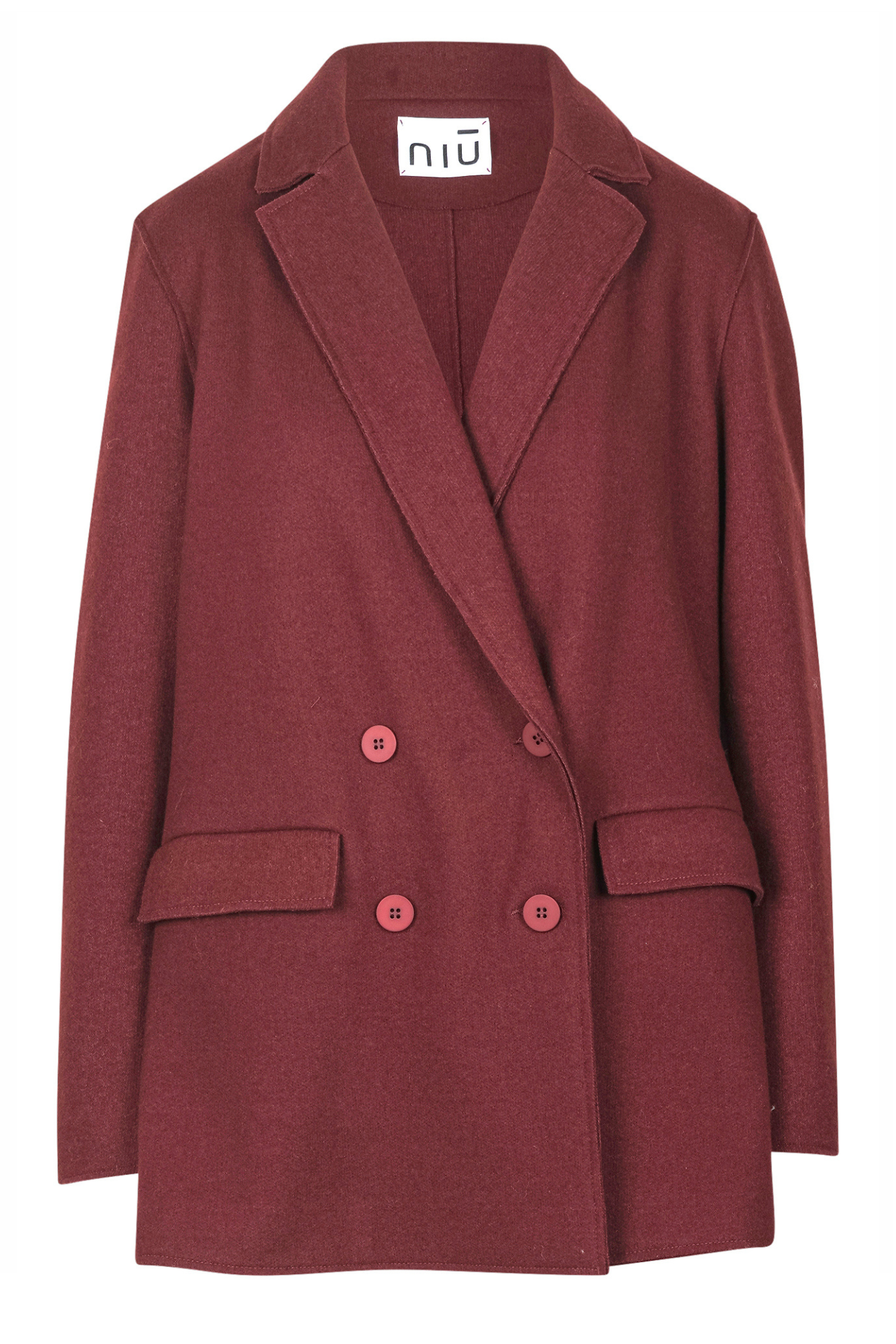 Niū Niu - Jacket - 460354 - Bordeaux In Burgundy