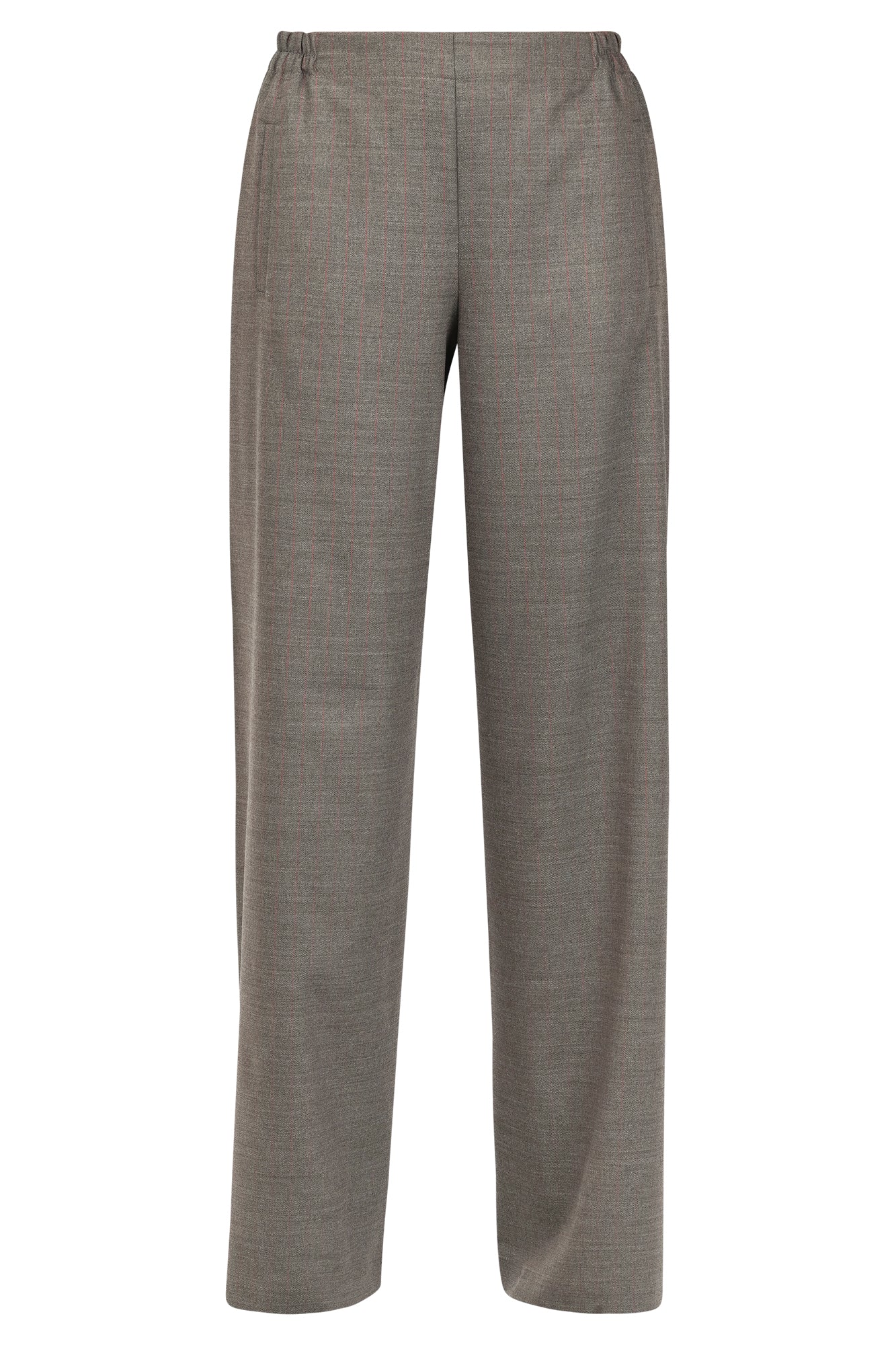 Niū Niu - Trousers - 460369 - Tortora/rosso In Gray