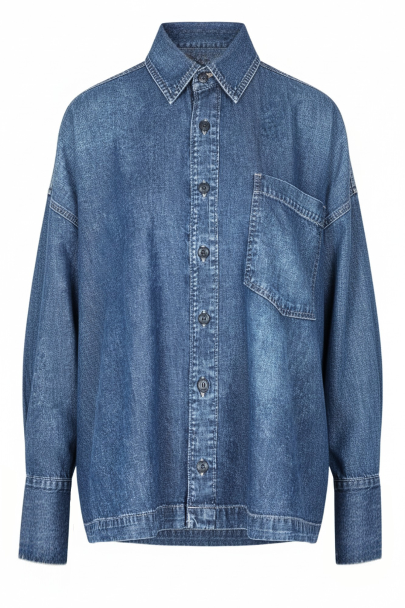 Icon Denim - Shirt - 460527 - Dark Denim In Blue