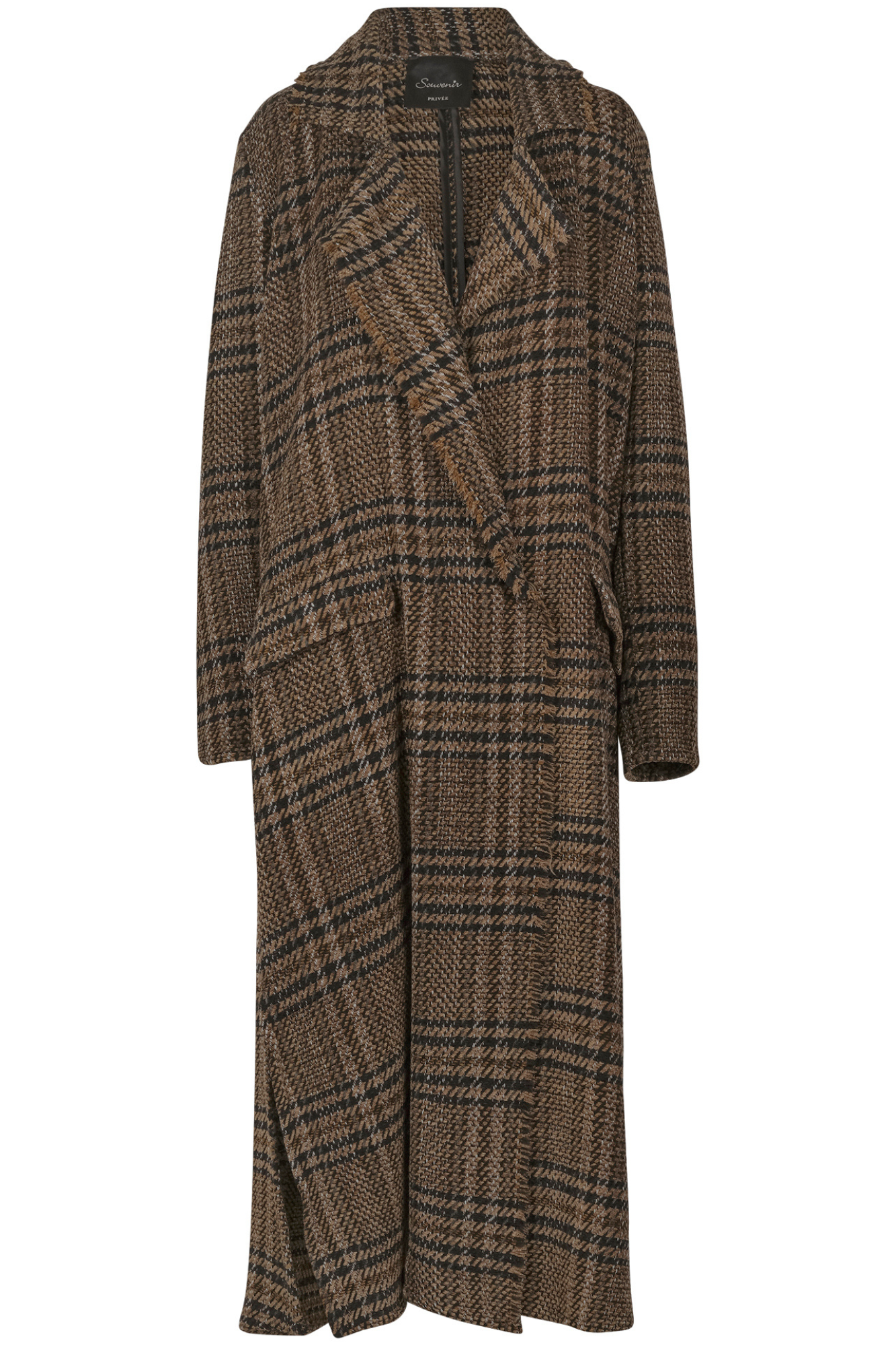 Souvenir - Coat - 460406 - Beige/black In Brown
