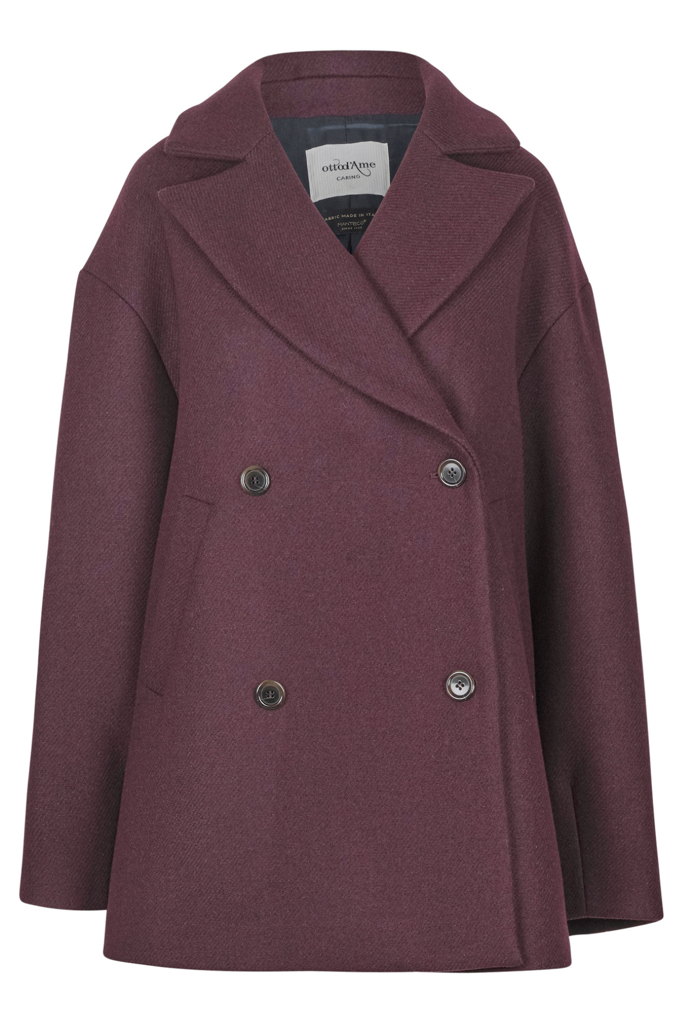 Ottod'ame - Coat - 461118 - Bordeaux In Burgundy
