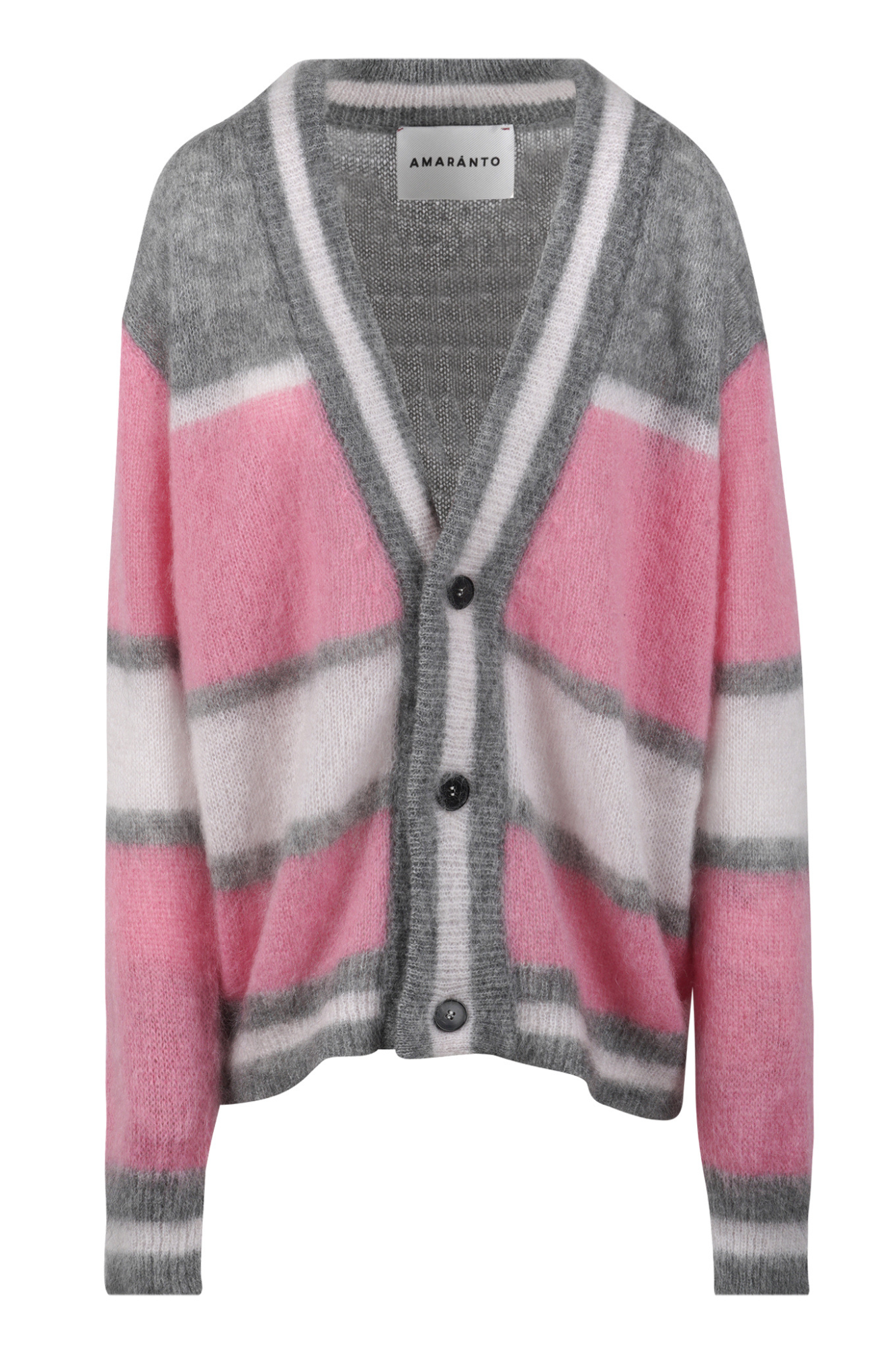 Amaranto - Cardigan - 461287 - Grey/rosa In Pink
