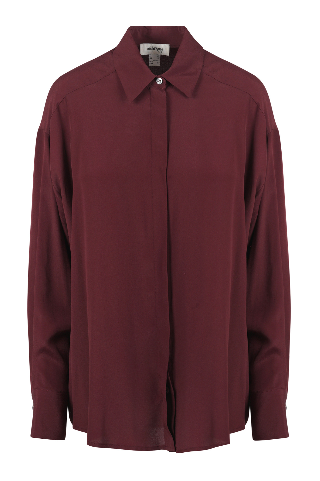 Ottod'ame - Shirt - 461135 - Bordeaux In Multi