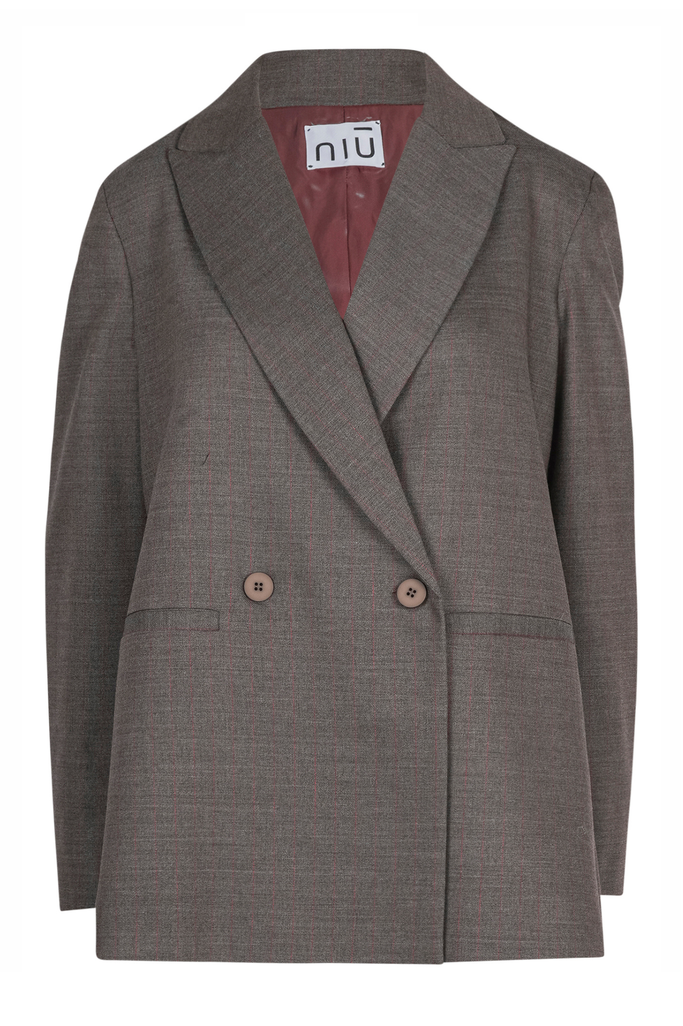 Niu - Jacket - 460370 - Tortora Rosso