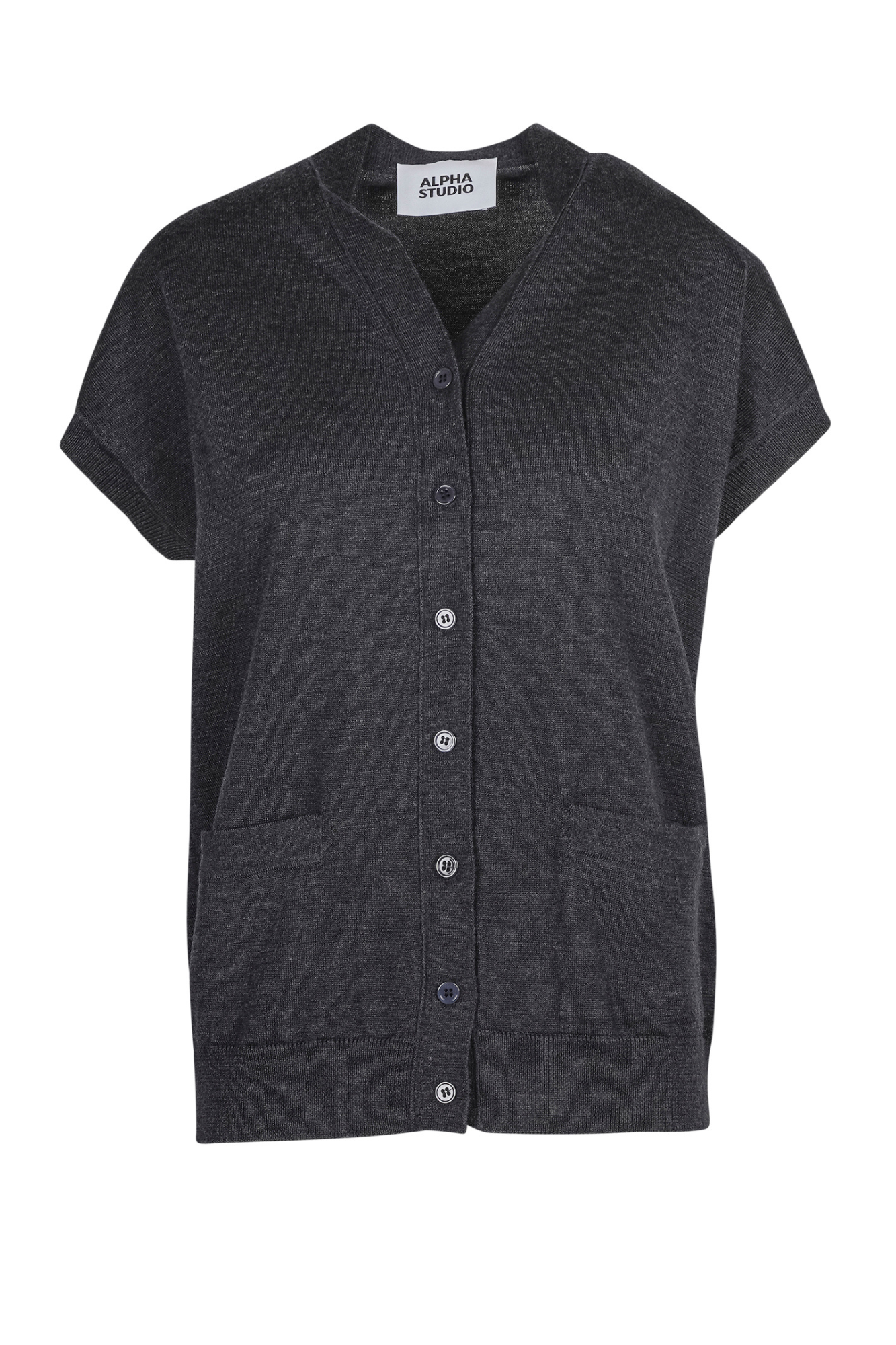 Alpha Studio - Vest - 461199 - Anthracite