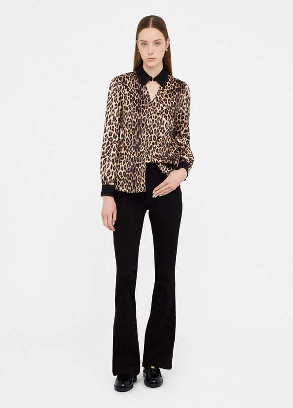 Liu •jo Shirt Liu Jo Woman Color Multicolor In Animal Print