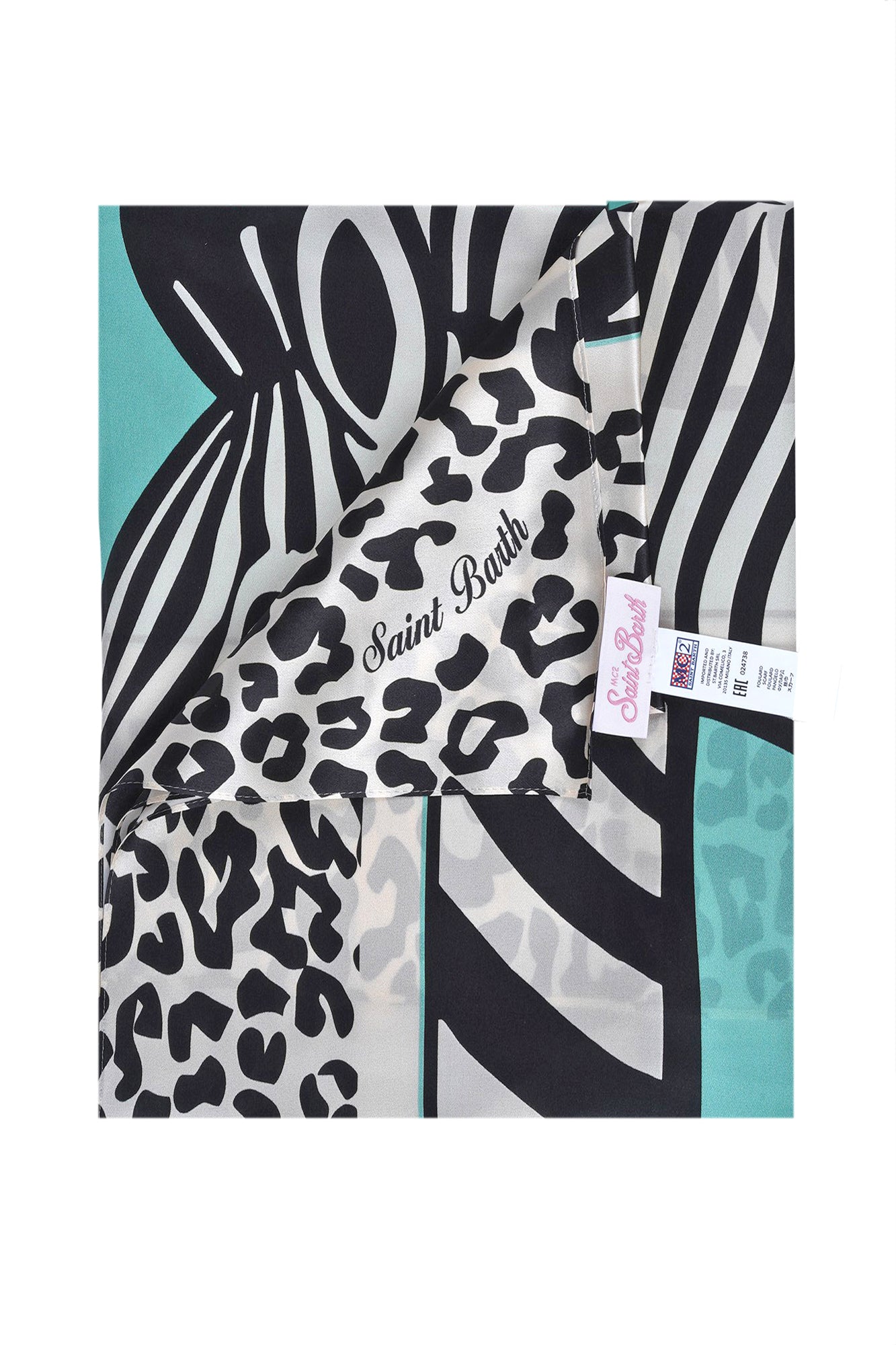 mc2 Saint Barth - Echarpe - 471000 - Noir/Vert