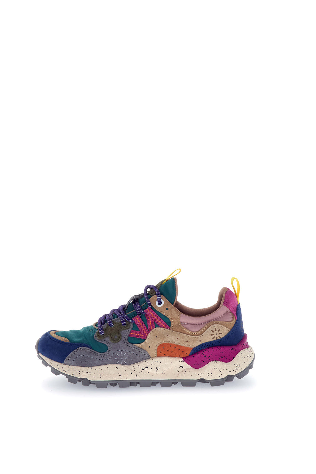 Flower Mountain Yamano 3 2017817-01-1f14 In Suede/nylon Petrol-stone-beige (1f14)