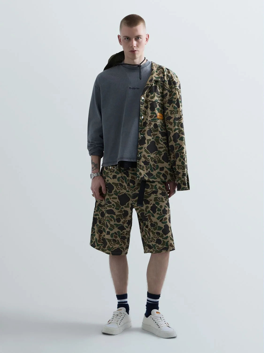 replay-inc Replay Inc. T-Shirt lange Armel KU6042.000.D23846N, stone grey (128)