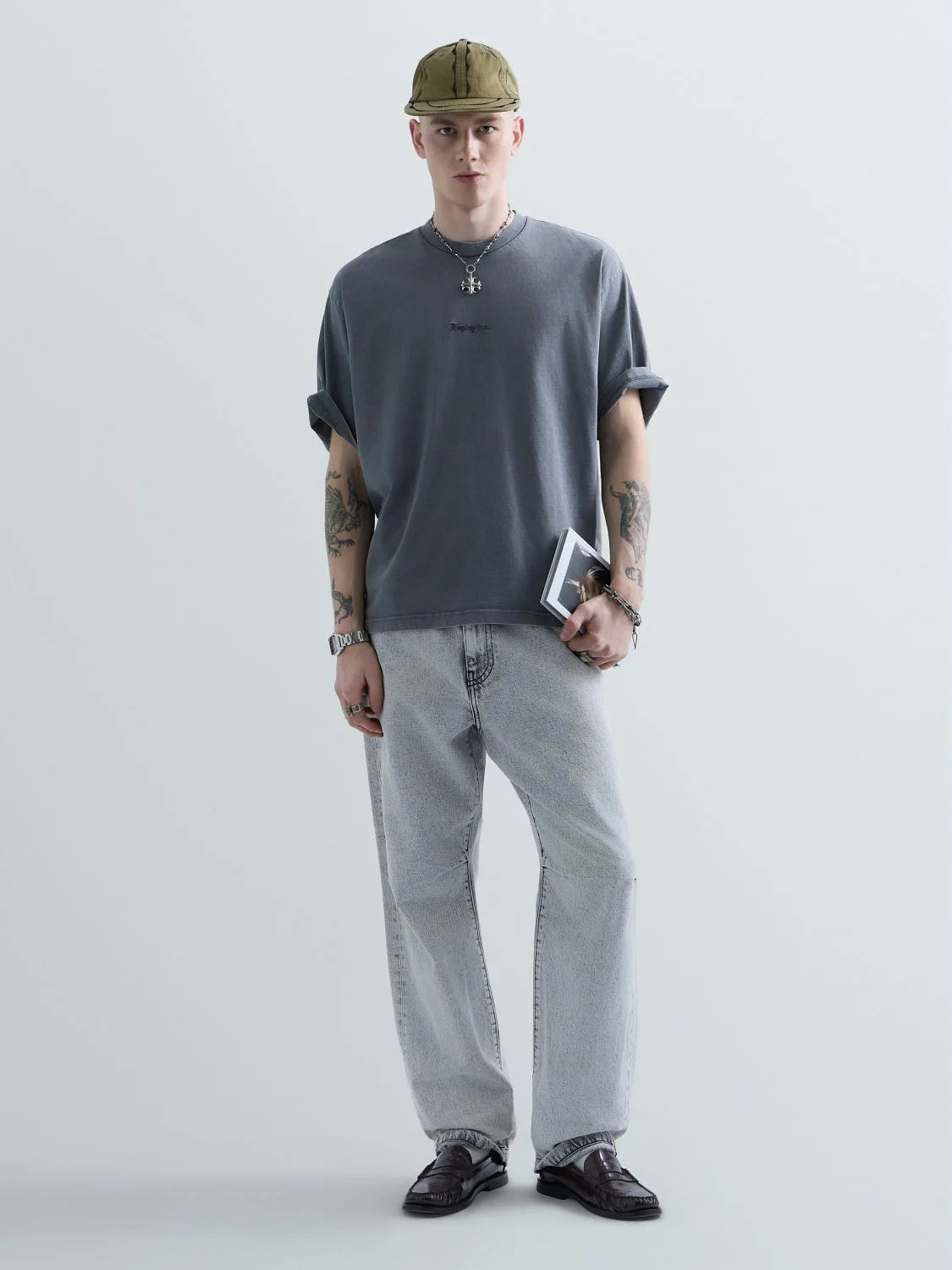 replay-inc Replay Inc. T-Shirts KU6003.000.D23846N, stone grey (128)