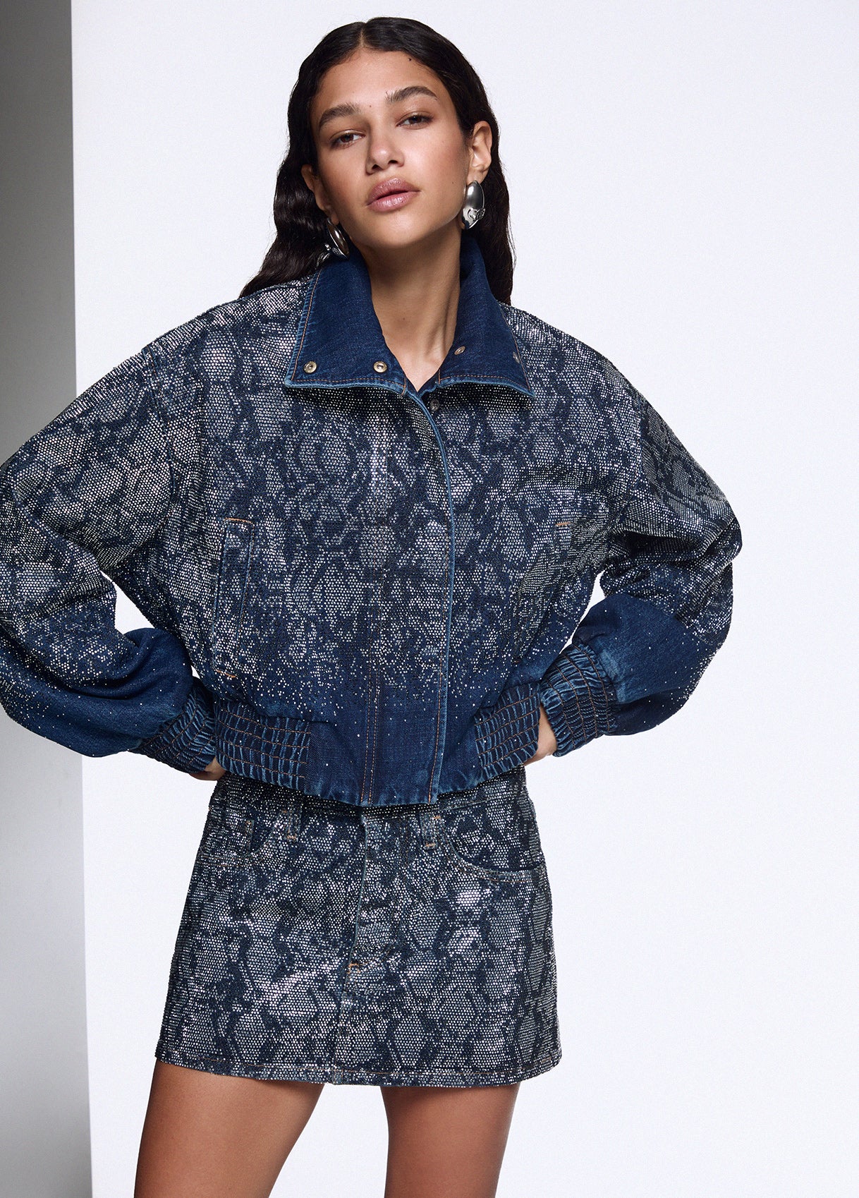 Liu •jo Liu Jo Bomber Uf6521-d4854 In Den.blue Summ.strass (79155)