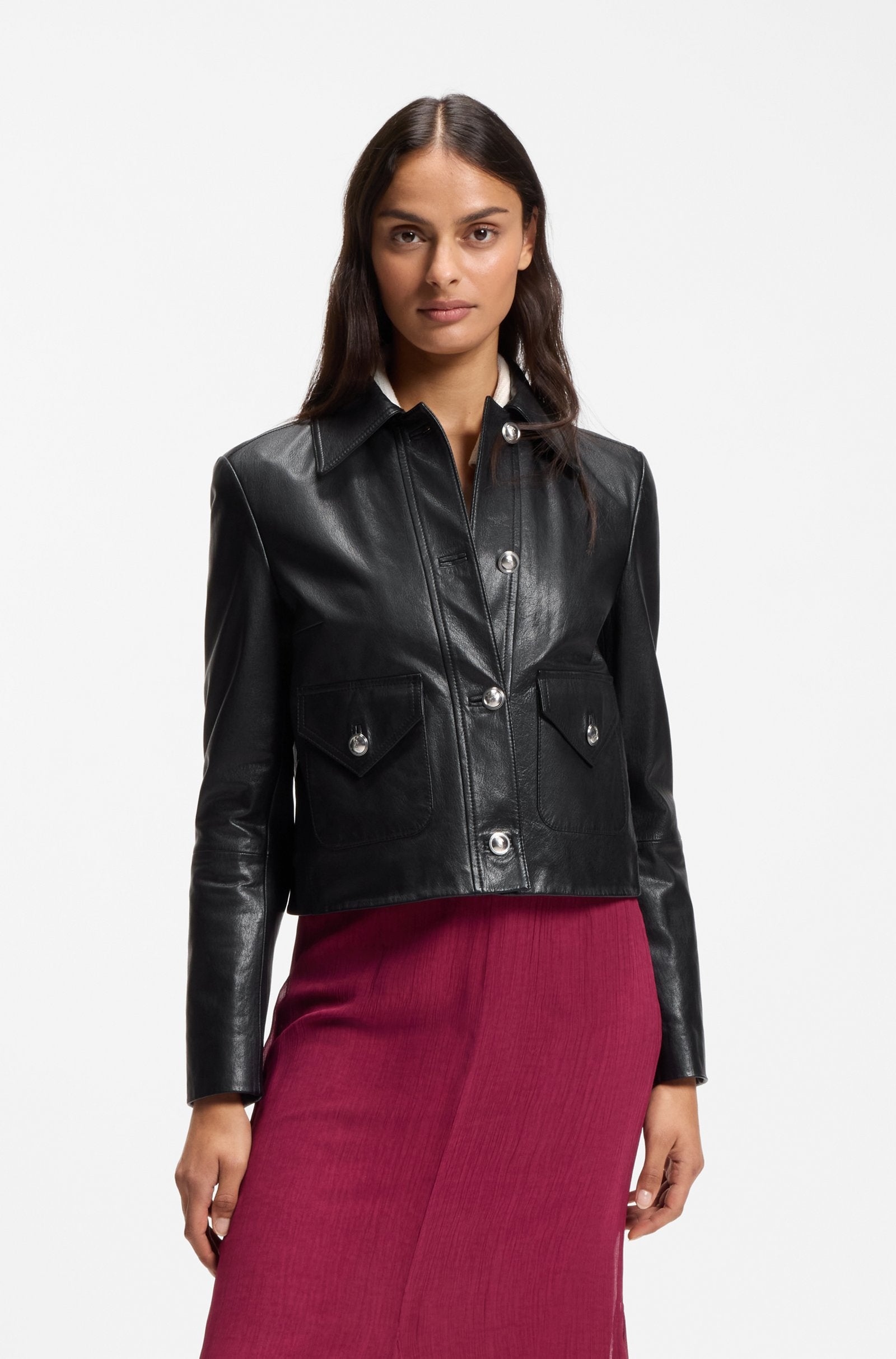 Boss Lederen jas C_Sakara 10279787 01