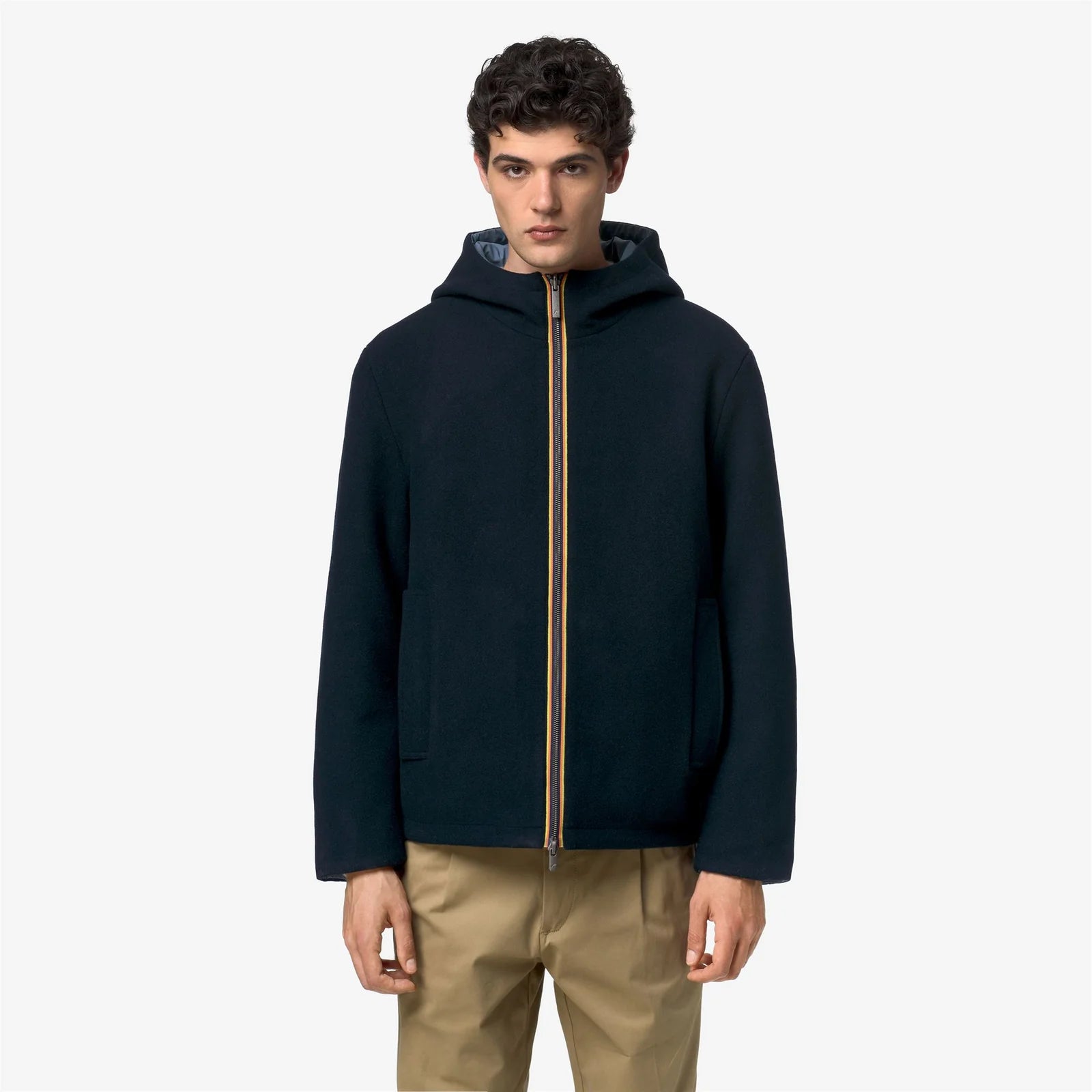 K-WAY CAPPOTTO CLAUDEL WOOL BONDED DOUBLE