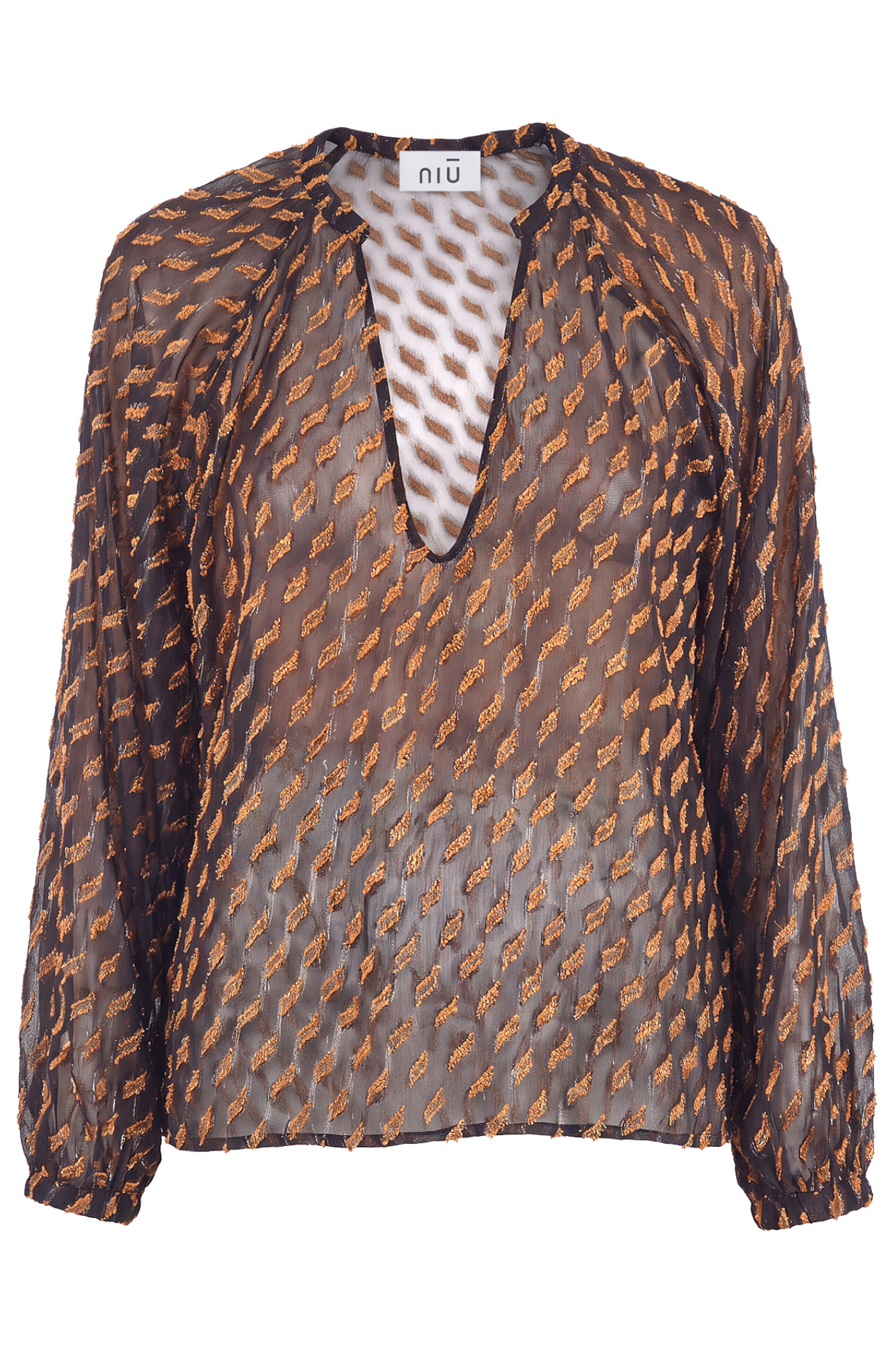 Niu - Blusa - 480655 - Fantasia Ocra