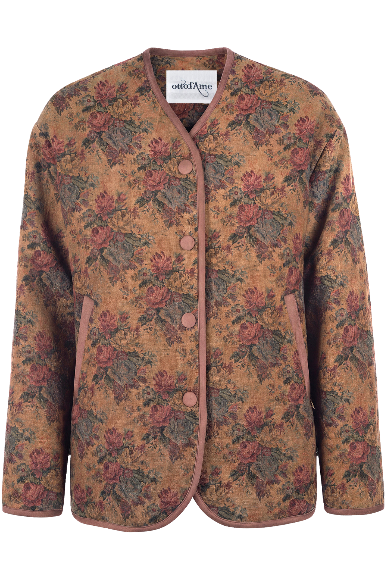 Ottod'ame - Coat - 480352 - Fantasy Ruggine In Fantasia Ruggine