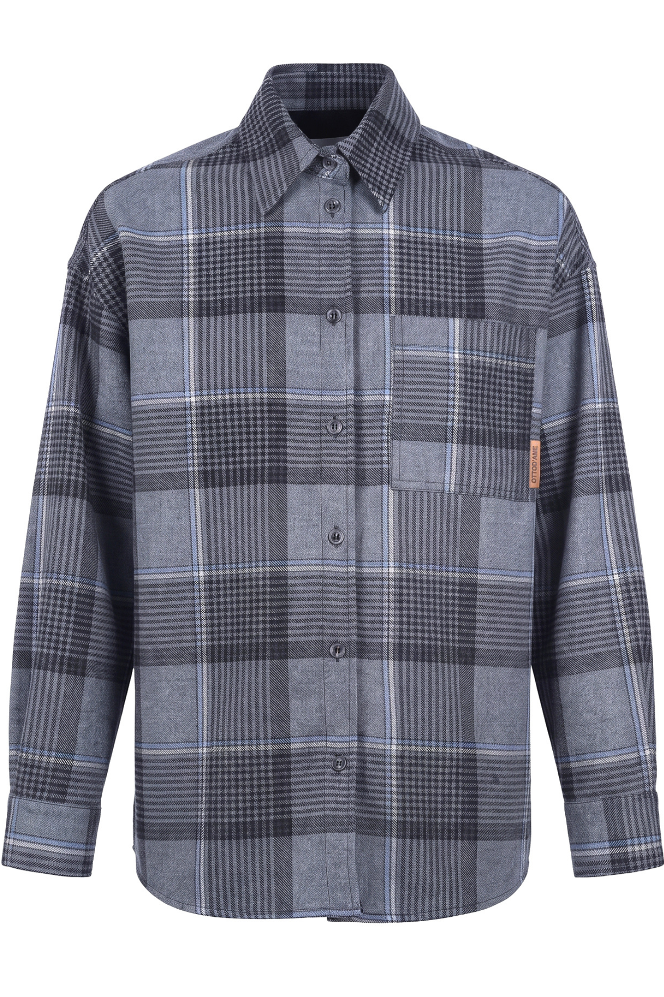 Ottod'ame - Shirt - 480357 - Fantasia Grigio