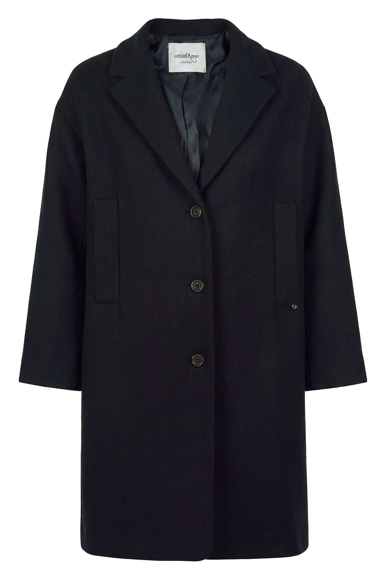 Ottod'ame - Coat - 480347 - Black In Nero