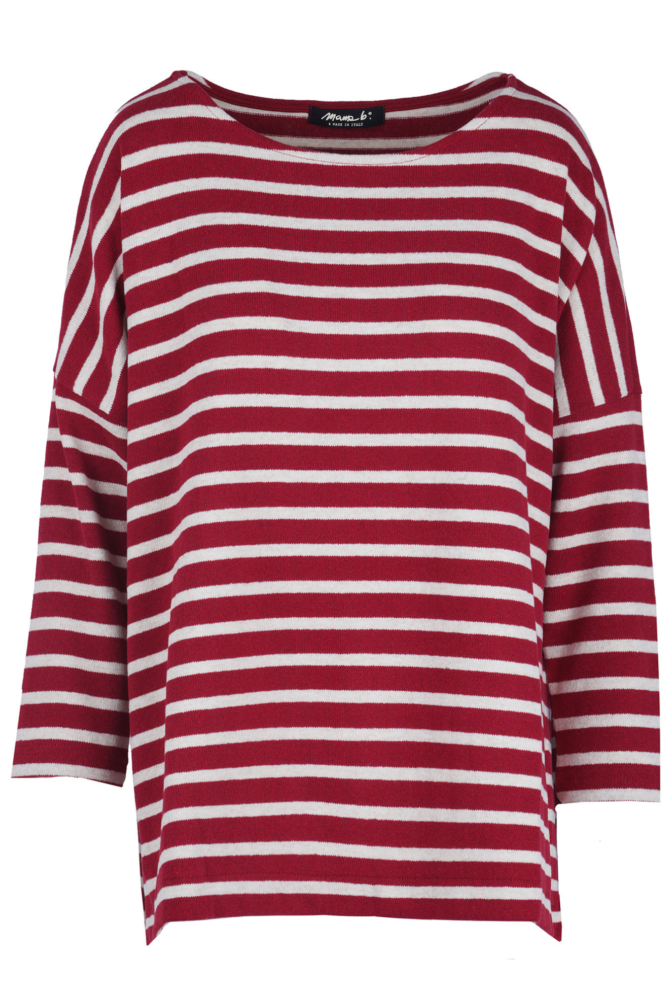 Mama B - Shirt - 480055 - Red/beige In Rosso/beige