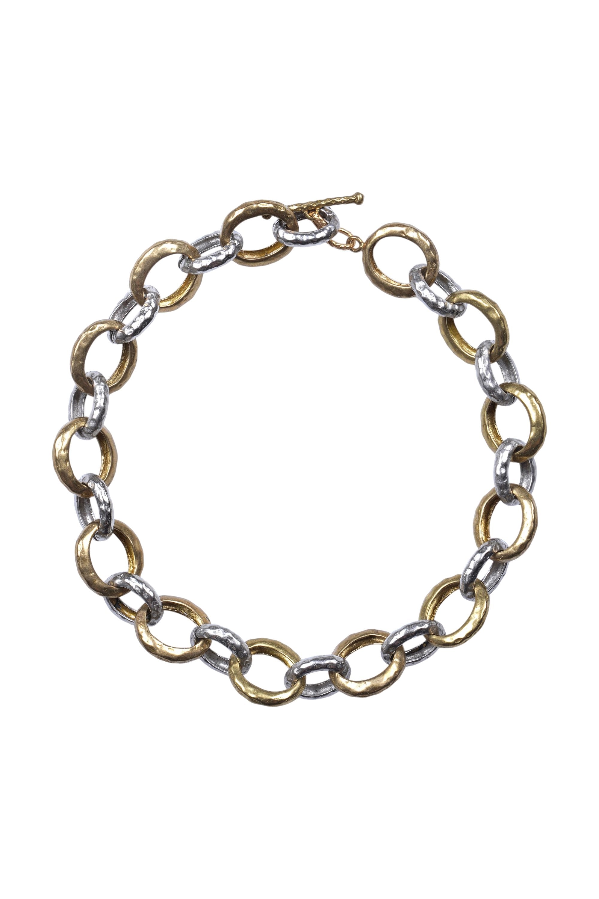 Aleva' Bijoux - ketting - 481060 - goud / zilver