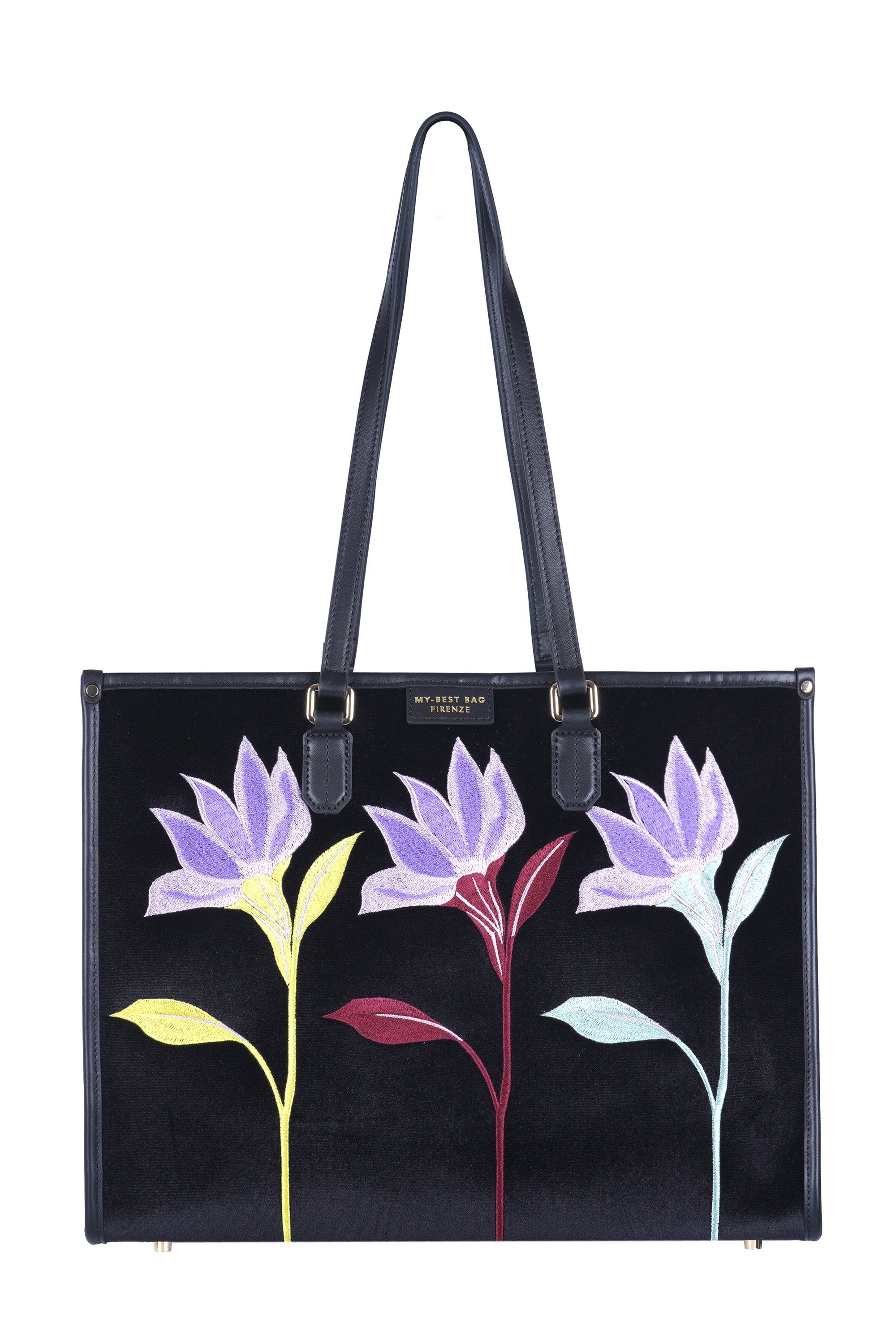 My Best Bags - Bolsa grande - 480082 - Negro/Lilla