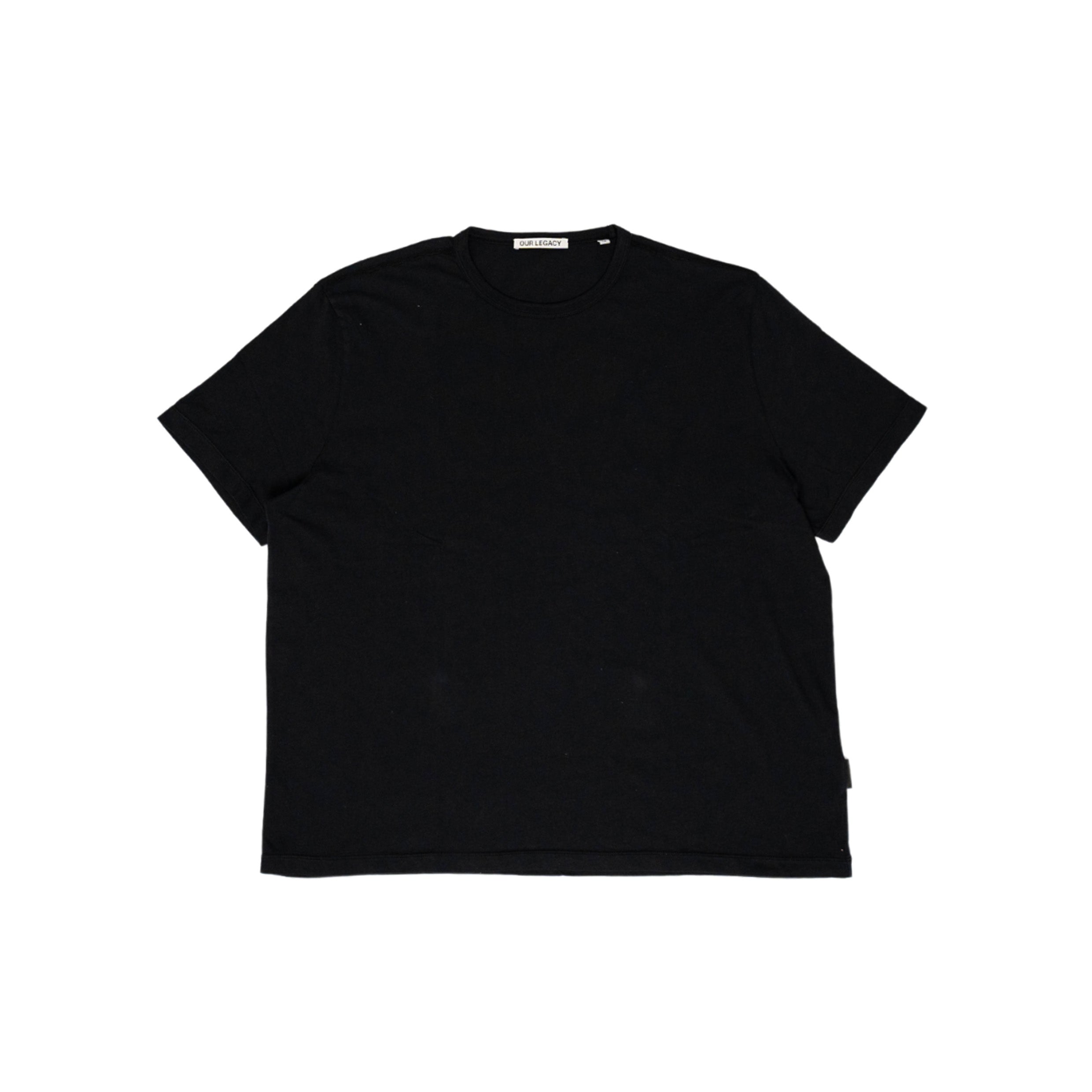 Our Legacy Black New Box T-shirt In Nero