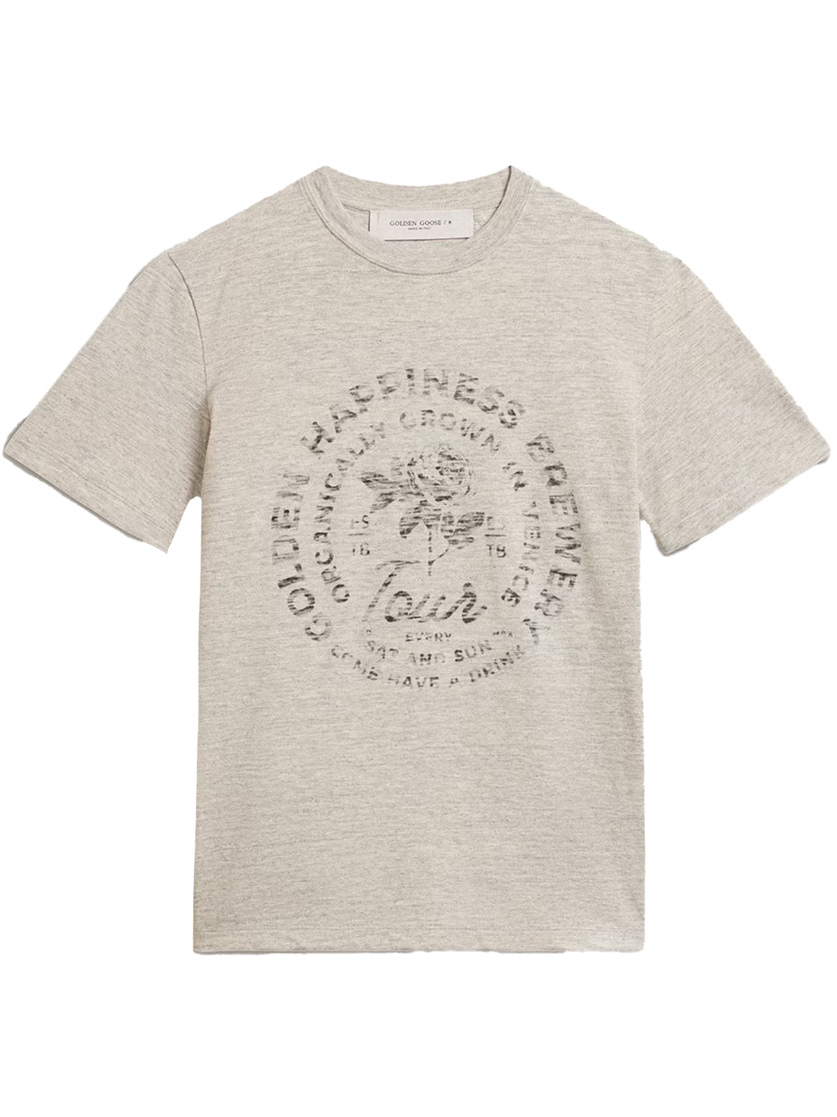 Melange women's t-shirt with seasonal print