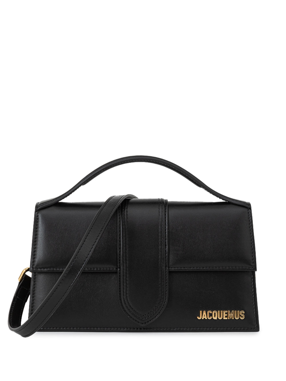 Jacquemus Rectangular Top Handle Detachable Strap Shoulder Bag In Black