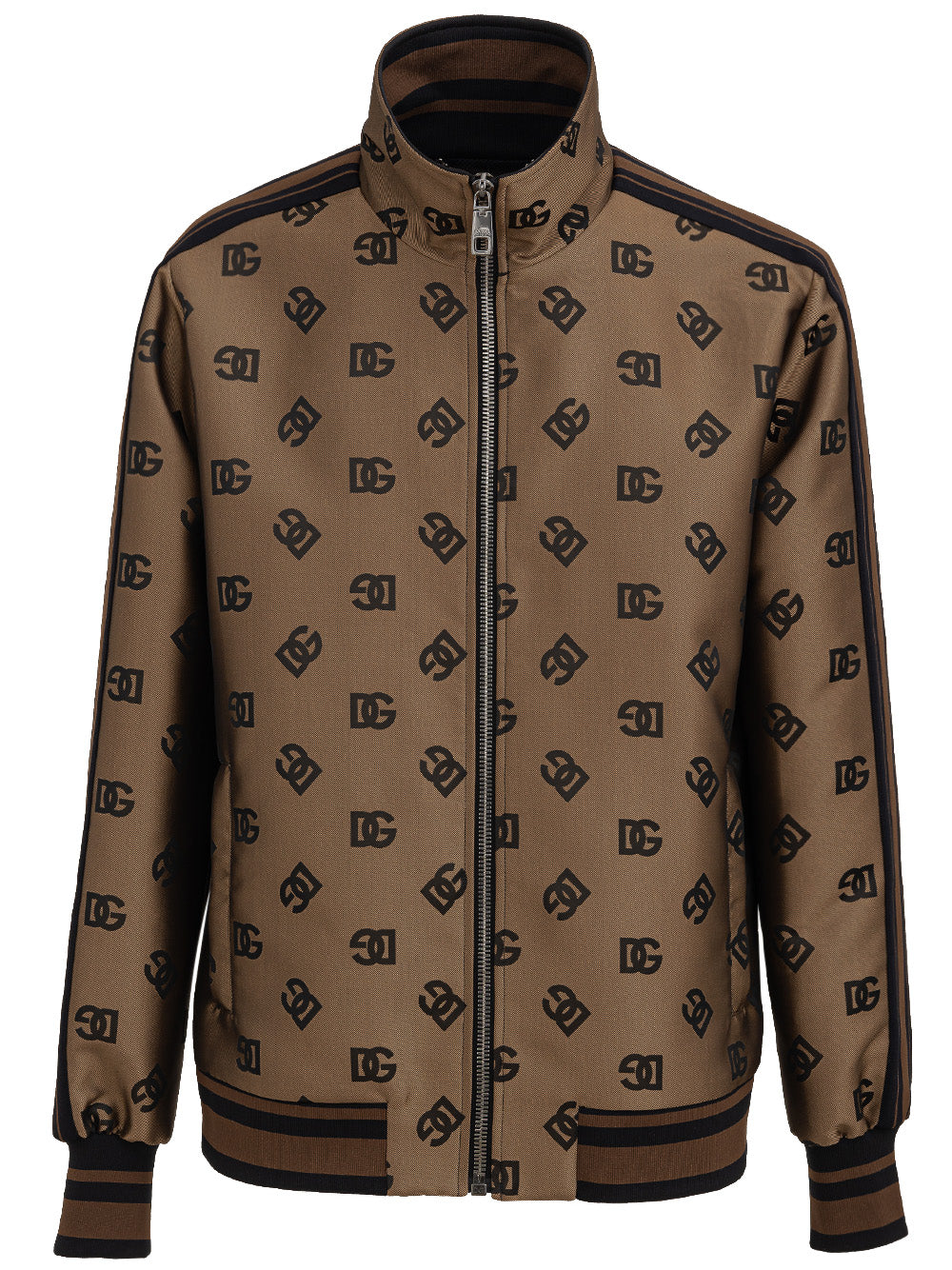 Jacket with zip all over logo Dolce & Gabbana