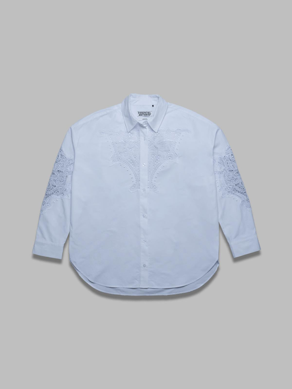 hoofd lace panelled shirt