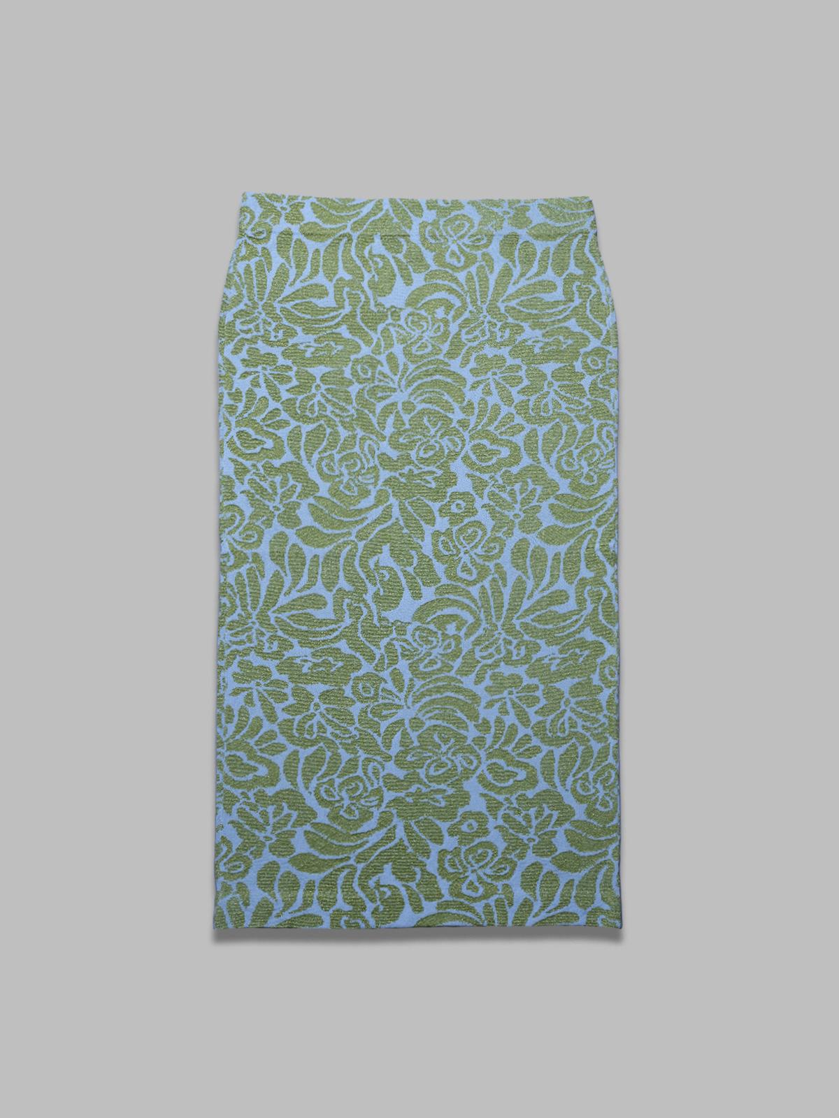 halpaca lurex jacquard skirt