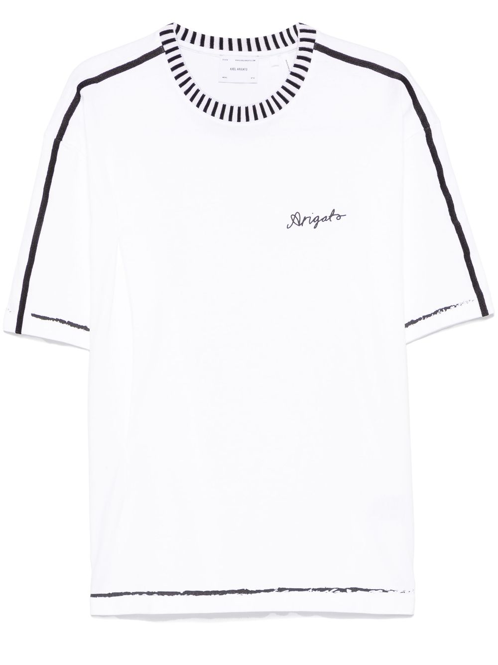 Axel Arigato Seam-detailing T-shirt In Bianco