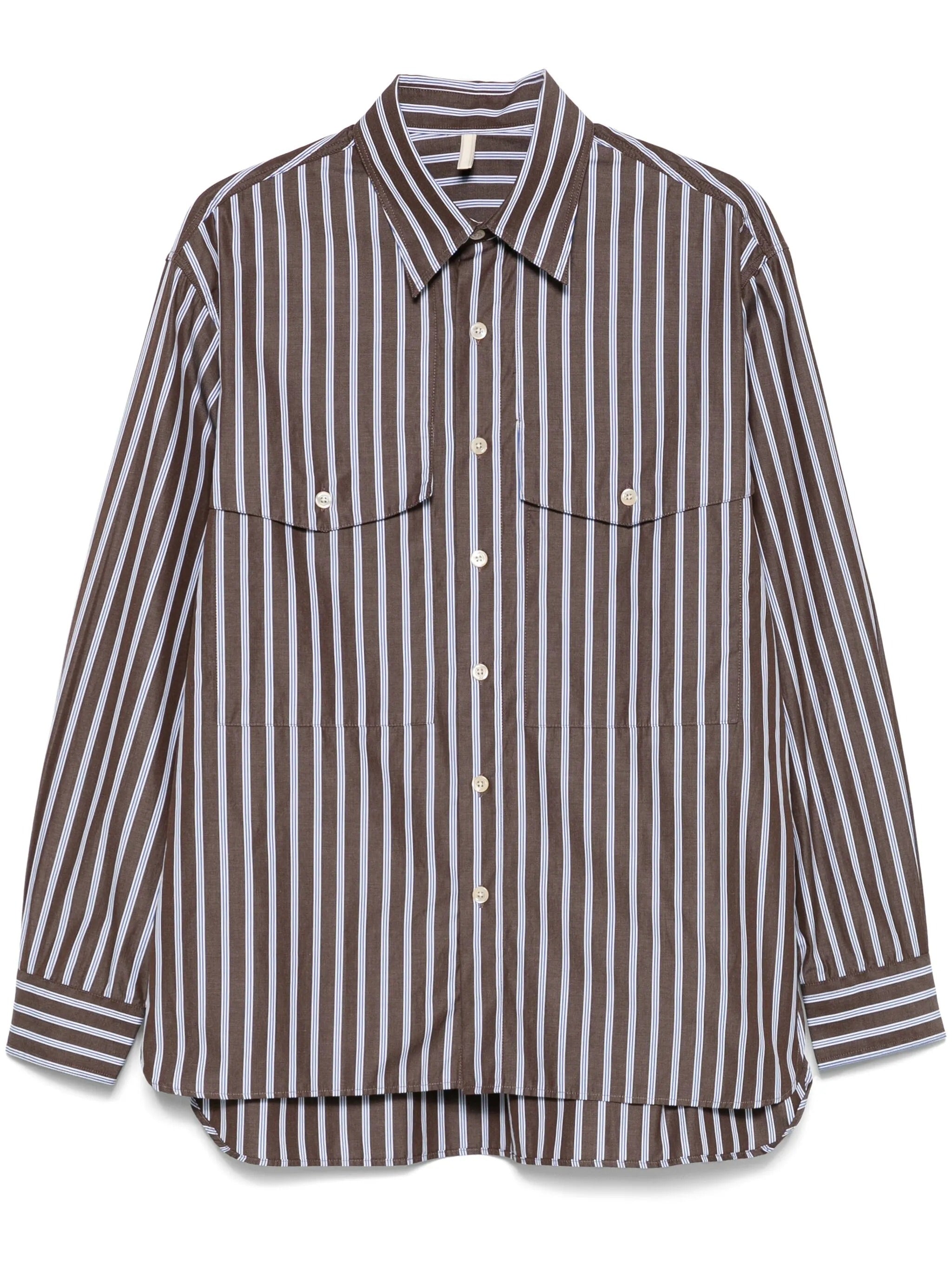 Sunflower Shirt "notes" In Marrone
