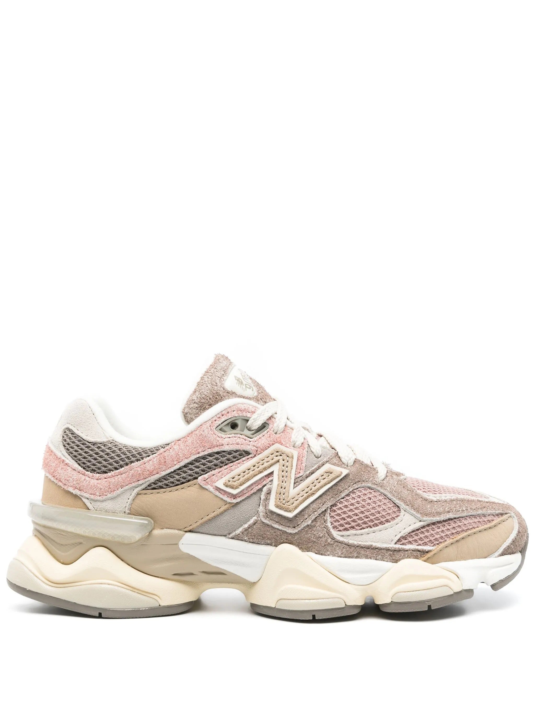 New Balance 9060 Mesh-suede Sneakers In Rosa