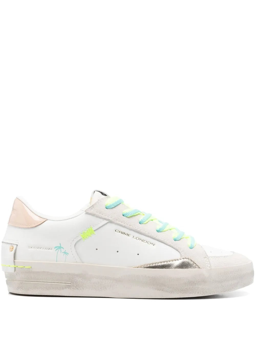 Crime London Sk8 Deluxe Sneakers In Bianco