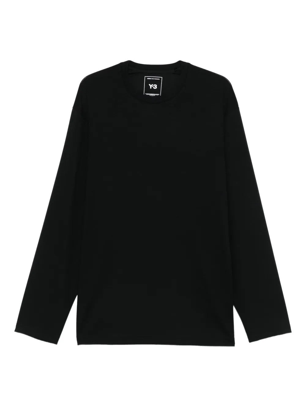 Y-3 Y 3 Long Sleeve T Shirt In Black