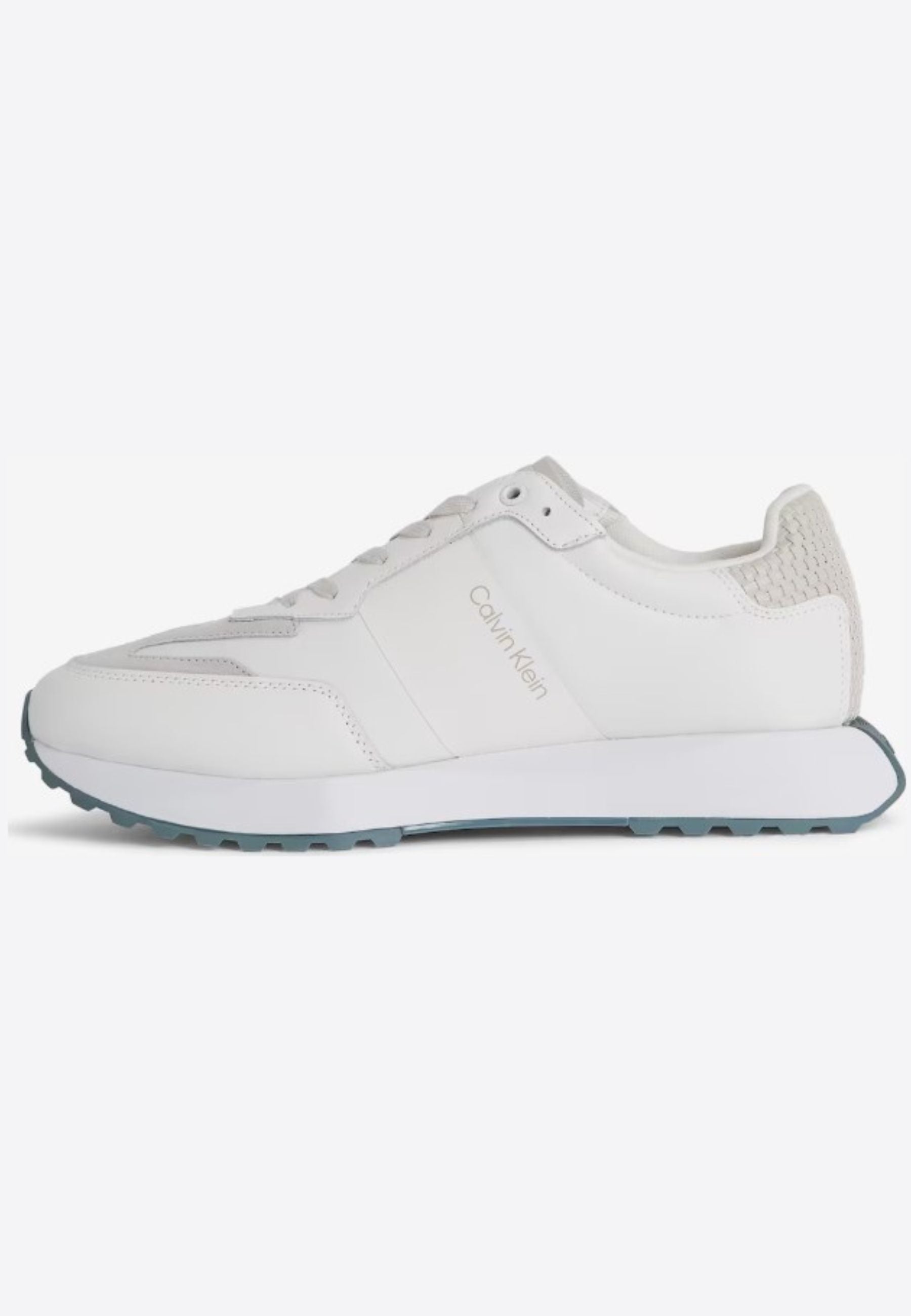 Calvin Klein Low Top Lace Up Nylo0n Woven In White