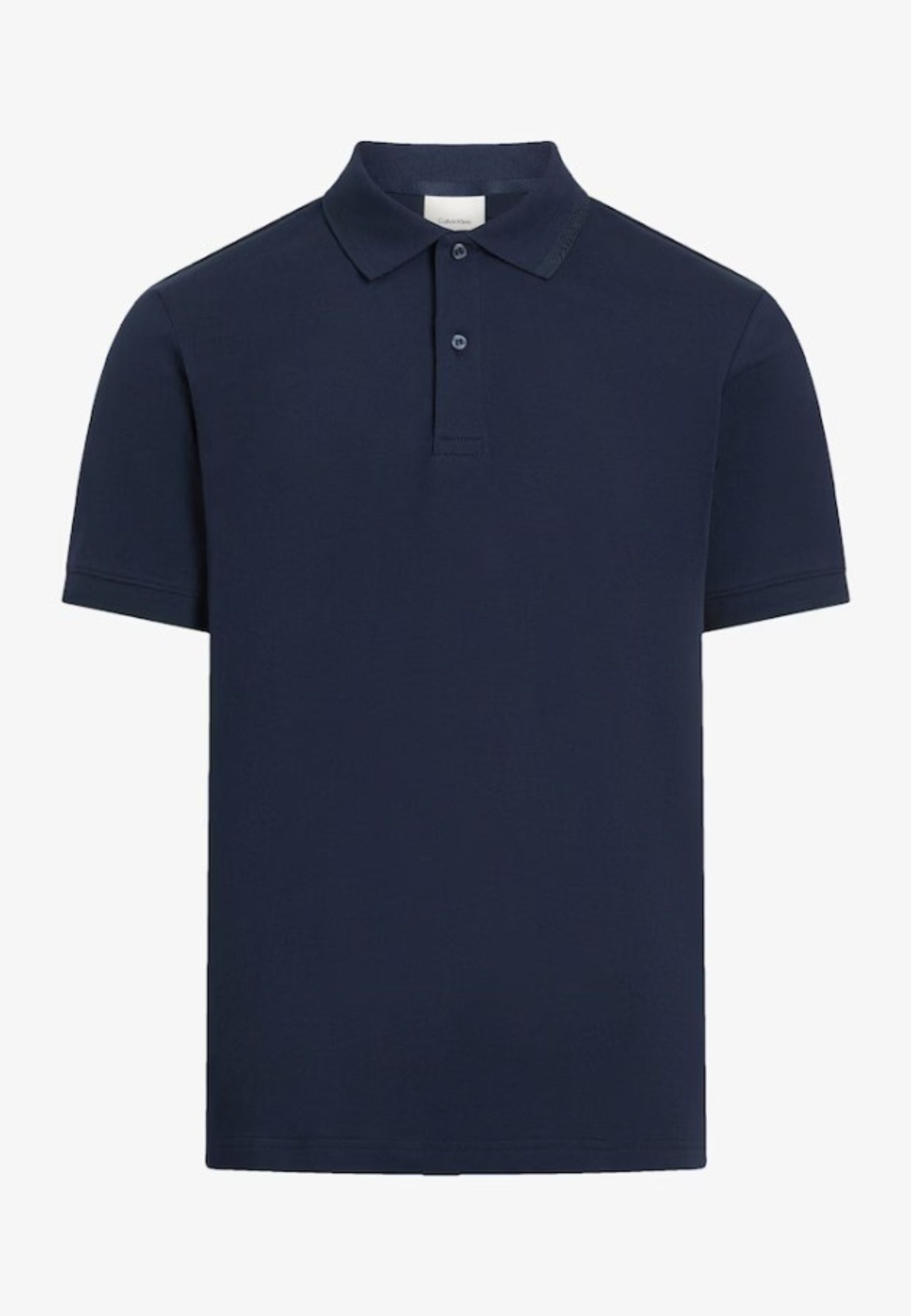 Calvin Klein Polo Thermo Tech Pique Slim Polo In Blue