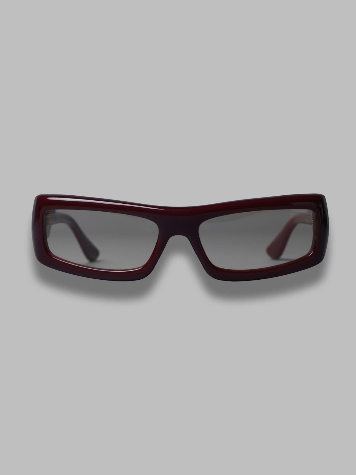 daryan sunglasses - carmesi acetate, amber lens - made in japan