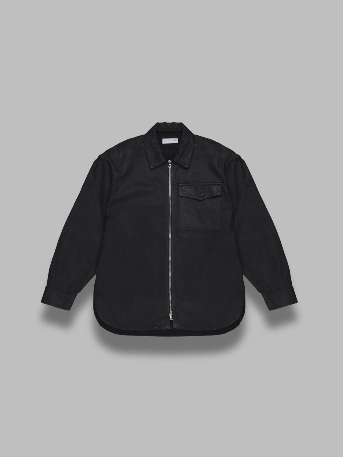 Dries Van Noten Croomson Den 2383 M.w. Shirt In Black