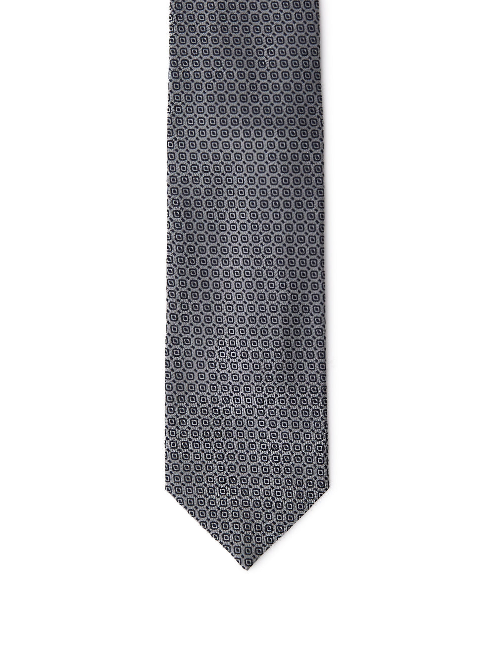 7 cm tie in Grigia print silk Jil Sander