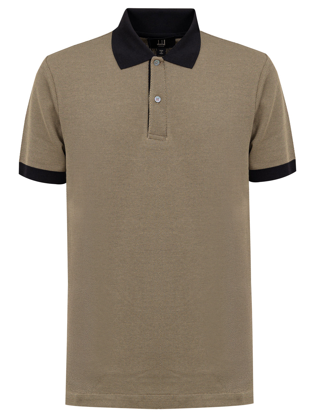 Polo in Piquet Verde Oliva Dunhill