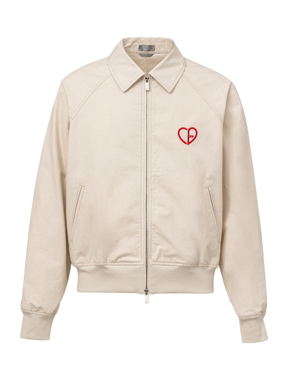 Bomber jacket in cotton with logo Embroidery Dior