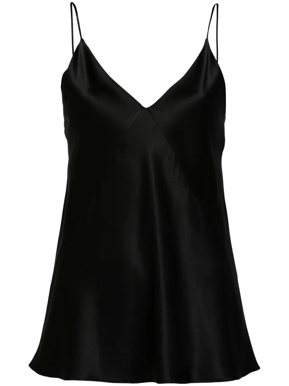 Max Mara Pianoforte Quassia Silk Top In Black
