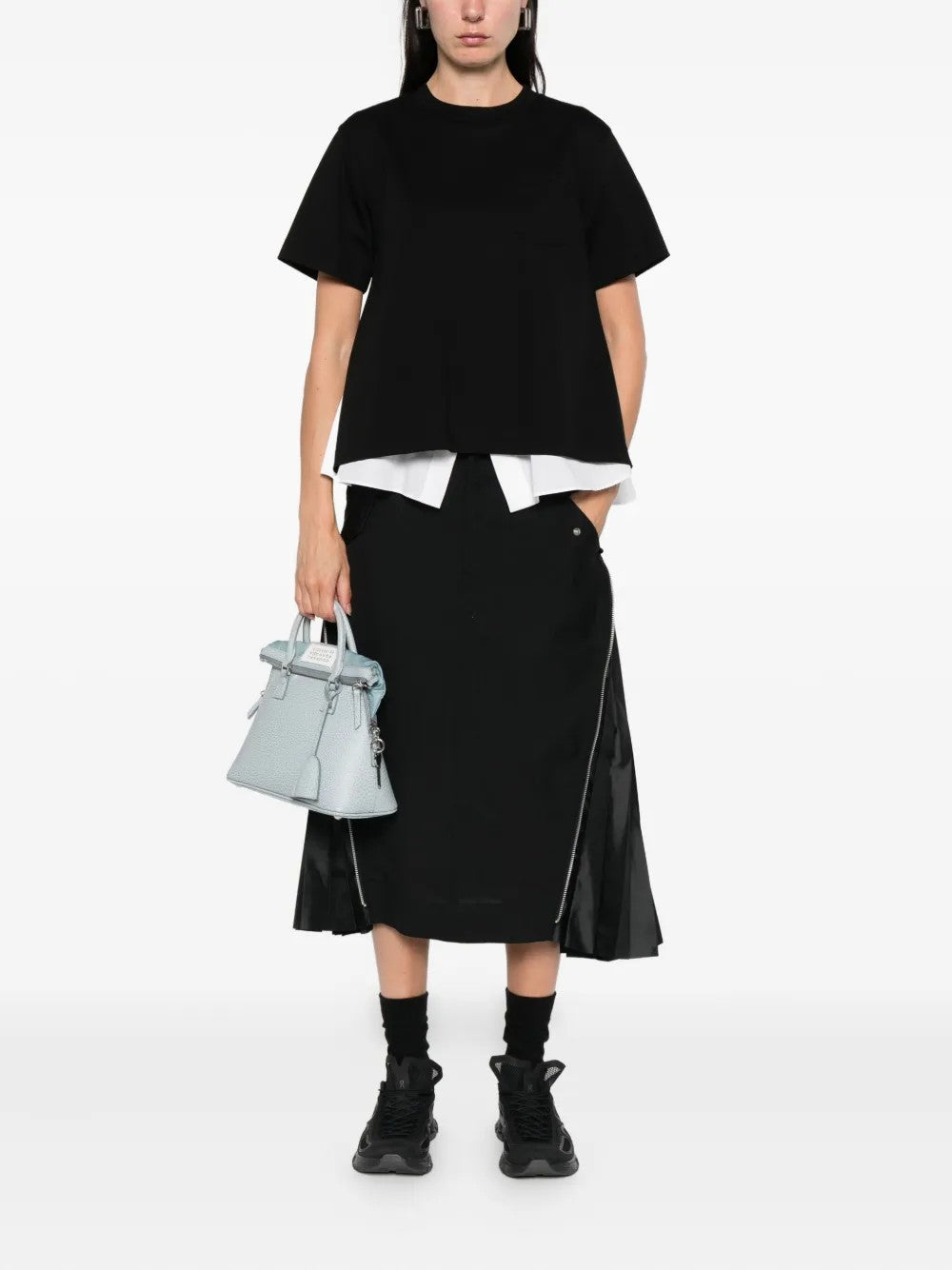 Sacai T-shirt  In Black