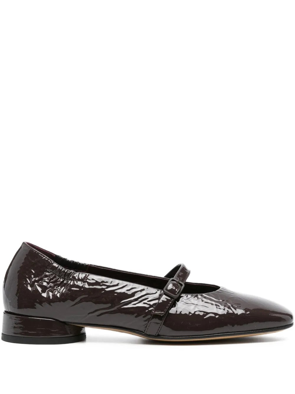 Pomme D'or Leather Ballet Flats In Brown