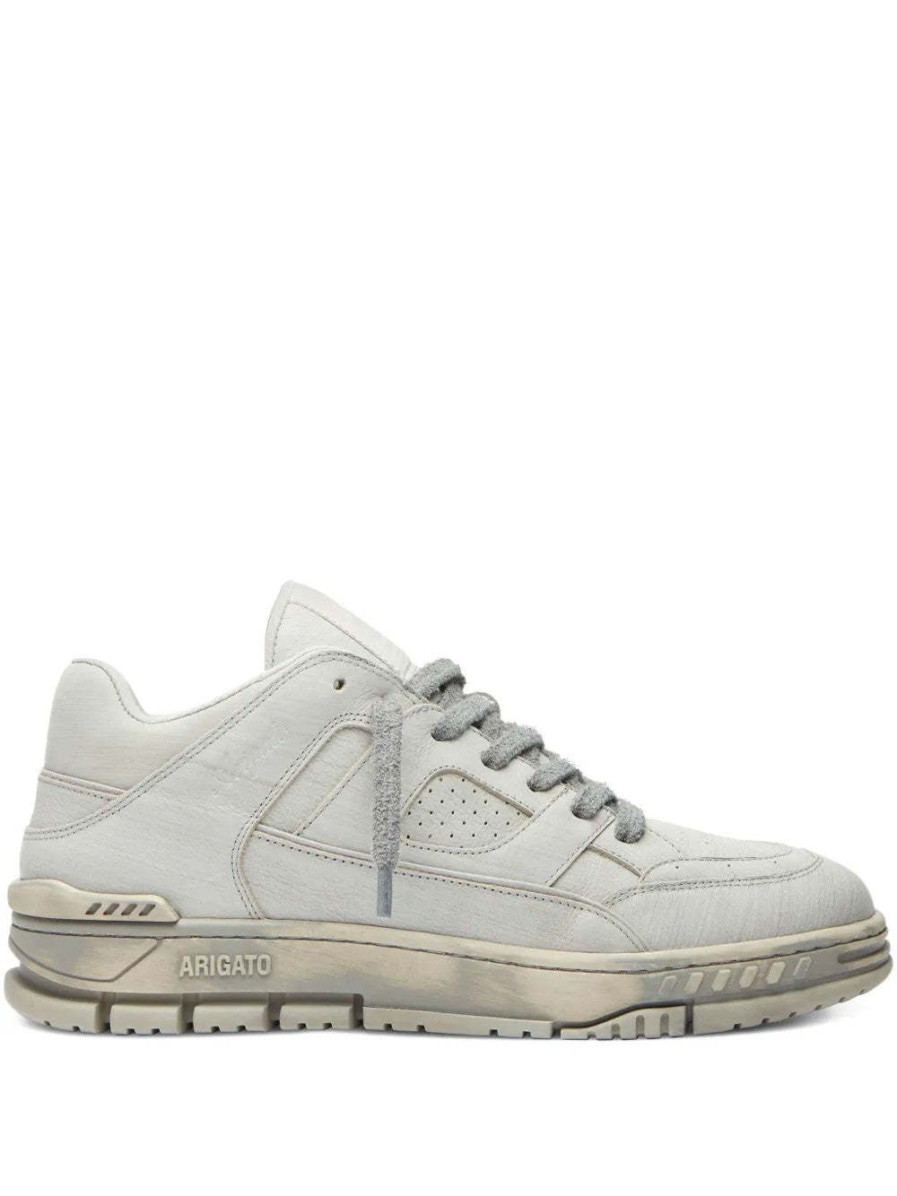 Axel Arigato Area Lo Perforated Leather Sneakers In White