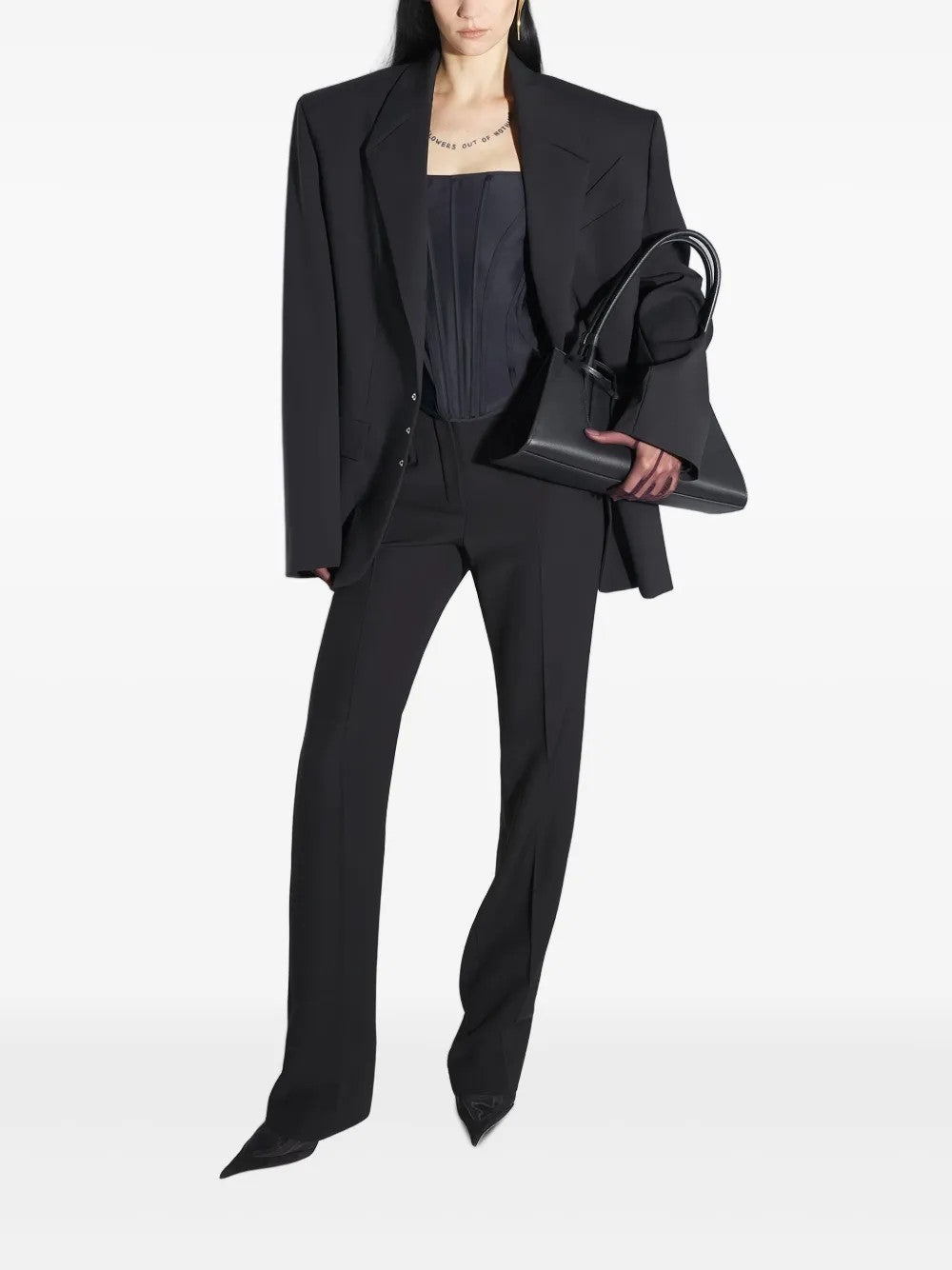 Mugler Top Woman In Black