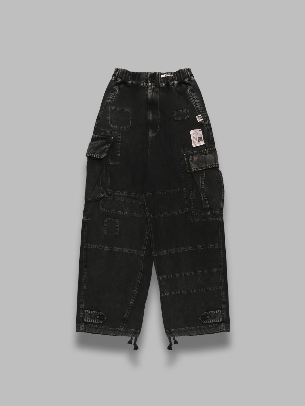 Maison-mihara-yasuhiro Repair Cargo Trousers In Black