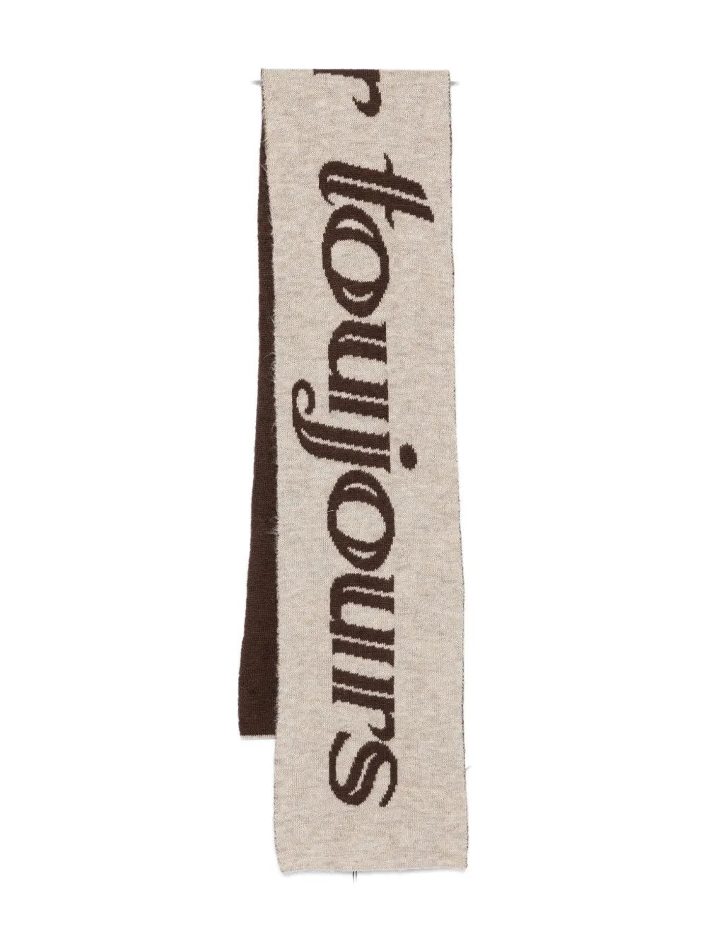 Carne Bollente Logo-print Scarf In Neutral