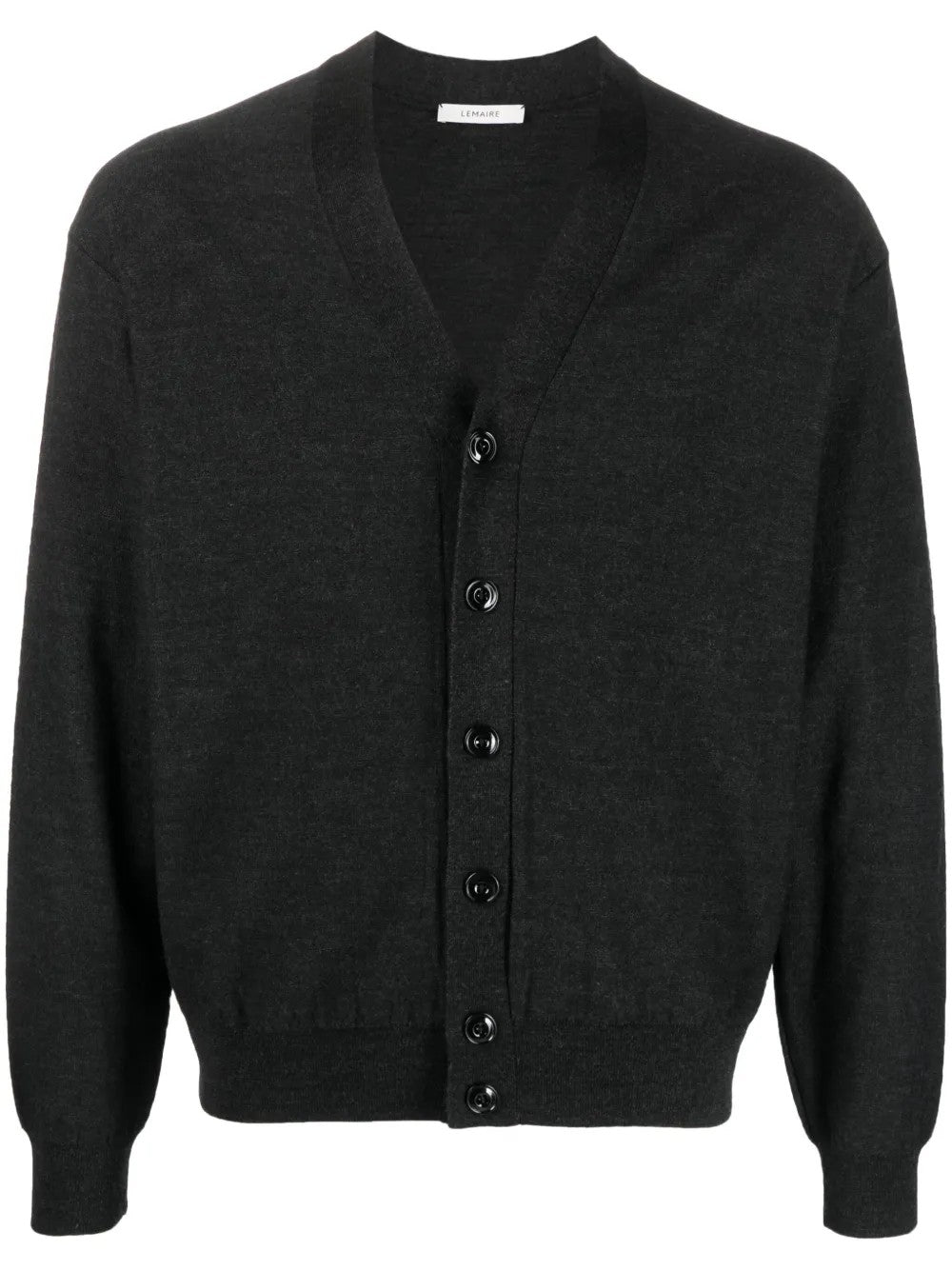 Lemaire Women Cardigan With Melange Effect In Gray